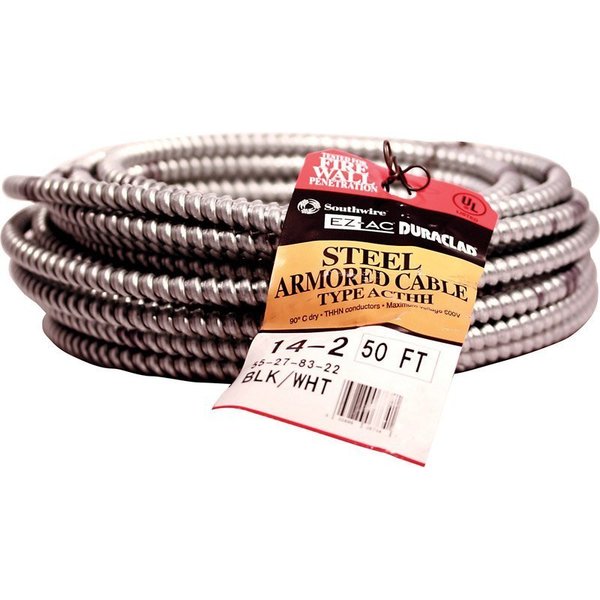 Southwire Cable Armored Steel 14/2 50Ft 55278322